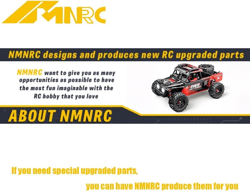NMNRC Alloy Transmission & 2322 2600kv Brushless Motor & 45A Brushless ESC for MN82 MN99S MN168 MN78 Series Upgrades Part Red - Image 5
